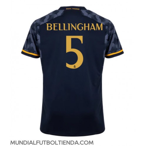 Camiseta Real Madrid Jude Bellingham #5 Segunda Equipación Replica 2023-24 mangas cortas